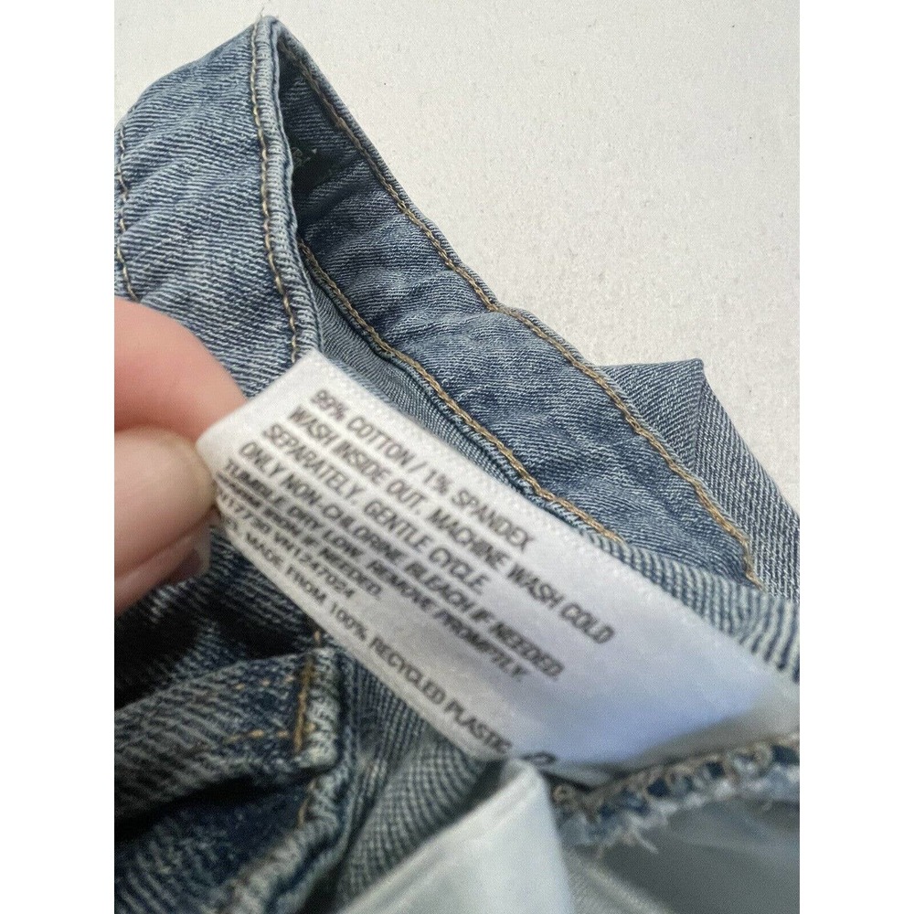 Wild Fable Super High Rise Mom‎ Jeans 10 Women Distressed Ripped Med Wash Denim - Picture 10 of 10